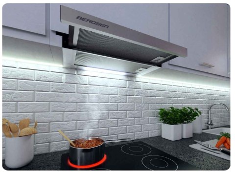 OKAP KUCHENNY TELESKOPOWY 50CM INOX BT-233