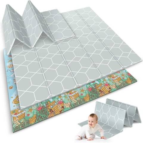 MATA PIANKOWA EDUKACYJNA SKŁADANA 200 X 180 X 1 CM NUKIDO NK-340 OCEAN