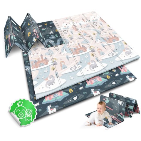 MATA PIANKOWA EDUKACYJNA SKŁADANA 200 X 180 X 1 CM NUKIDO NK-340