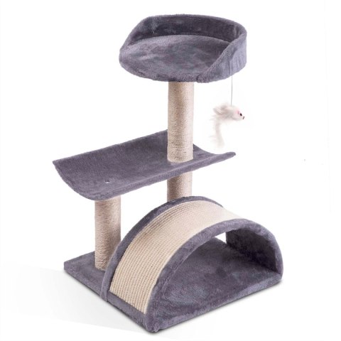 DRAPAK DLA KOTA 58 CM DR-264 PETHAUS Z MYSZKĄ J. SZARY