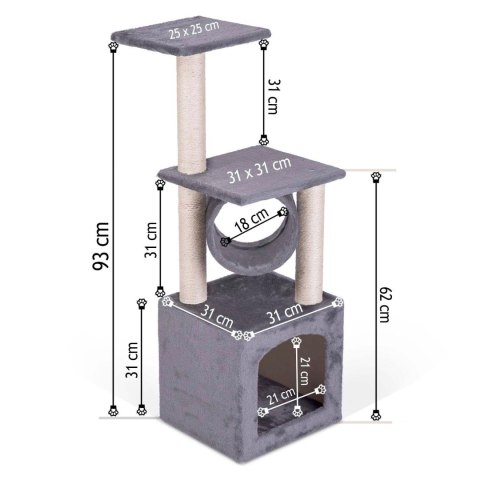DRAPAK DLA KOTA 93 CM DR-265 PETHAUS J. SZARY