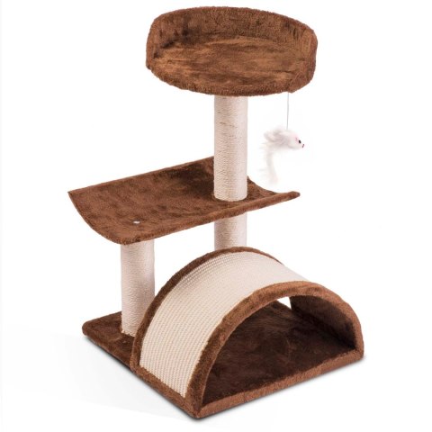 DRAPAK, DOMEK DLA KOTA 58 CM DR-254 BRĄZOWY PETHAUS