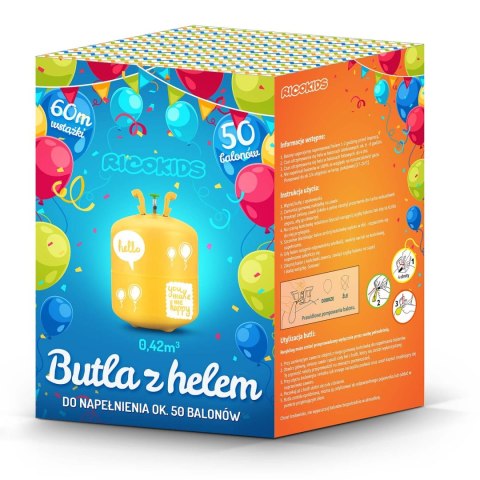 BUTLA Z HELEM 0,42M3 Z BALONAMI I WSTĄŻKĄ RICOKIDS