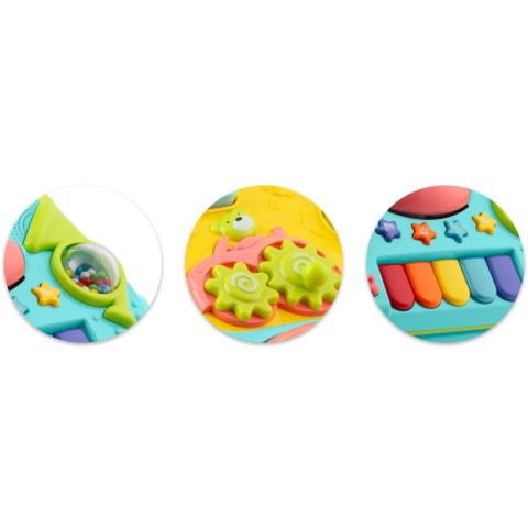 CHODZIK EDUKACYJNY Z MUZYKĄ 2W1 RK-744 RICOKIDS TURKUSOWY