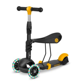 HULAJNOGA TRÓJKOŁOWA RICOKIDS CUBI - CZARNO-POMARAŃCZOWA