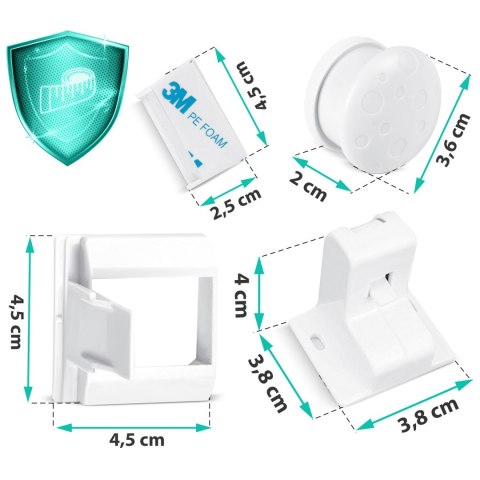 MAGNETYCZNE ZABEZPIECZENIE SZAFEK RICOKIDS 798010 8 SZT
