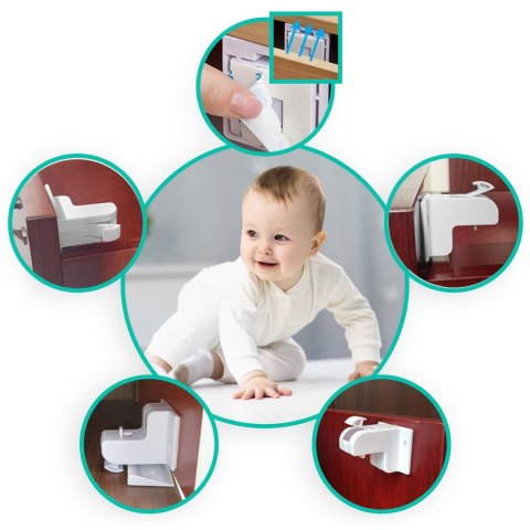MAGNETYCZNE ZABEZPIECZENIE SZAFEK RICOKIDS 798010 8 SZT