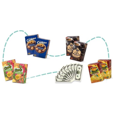 WÓZEK NA ZAKUPY RICOKIDS 773400 NIEBIESKI