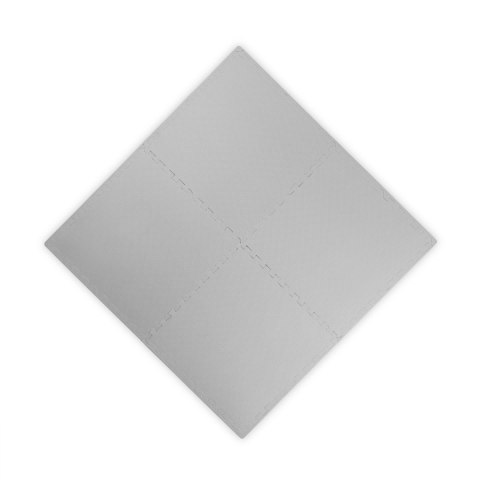 DUŻA MATA PIANKOWA PUZZLE RICOKIDS 60X60 CM 4 SZT. SZARE