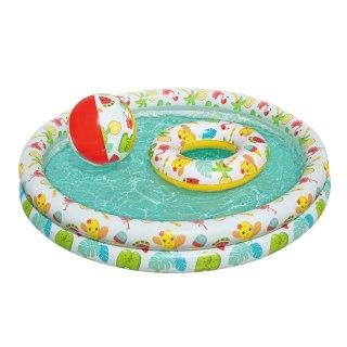 3W1 BASENIK DLA DZIECI 122 X 20 CM + KÓŁKO + PIŁKA BESTWAY 51124