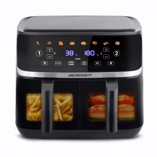 DUŻA FRYTKOWNICA BEZTŁUSZCZOWA AIR FRYER BERDSEN BD-657 CZARNA