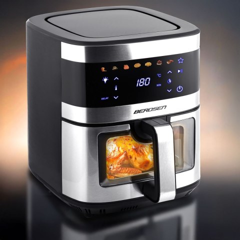 FRYTKOWNICA BEZTŁUSZCZOWA AIR FRYER BERDSEN BD-656 SREBRNA