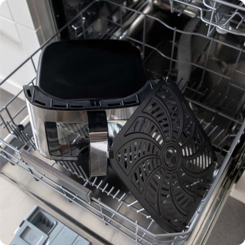 FRYTKOWNICA BEZTŁUSZCZOWA AIR FRYER BERDSEN BD-656 SREBRNA