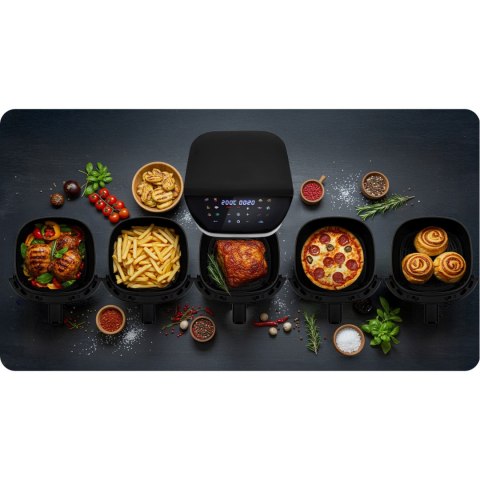 FRYTKOWNICA BEZTŁUSZCZOWA AIR FRYER BERDSEN BD-659 SREBRNA