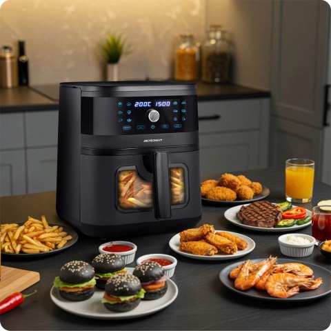 FRYTKOWNICA BEZTŁUSZCZOWA AIR FRYER BERDSEN BD-661 CZARNA