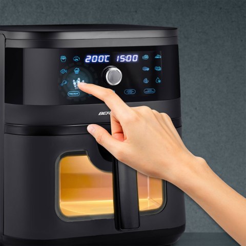 FRYTKOWNICA BEZTŁUSZCZOWA AIR FRYER BERDSEN BD-661 CZARNA