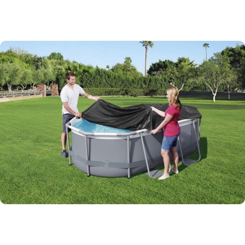 POKRYWA DO BASENU STELAŻOWEGO OWALNEGO 300 X 200 X 84 CM BESTWAY 58424