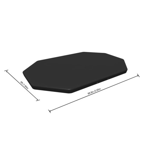 POKRYWA DO BASENU STELAŻOWEGO OWALNEGO 300 X 200 X 84 CM BESTWAY 58424