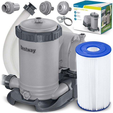POMPA FILTRUJĄCA DO BASENÓW 9463L/H BESTWAY 58391