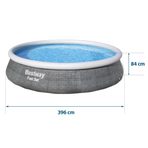 BASEN OGRODOWY ROZPOROWY 396 X 84 CM 16W1 BESTWAY 57376