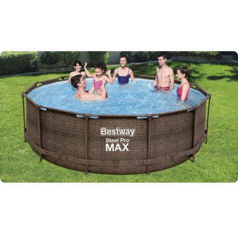 BASEN OGRODOWY STELAŻOWY 366 X 100 CM 18W1 BESTWAY 56709