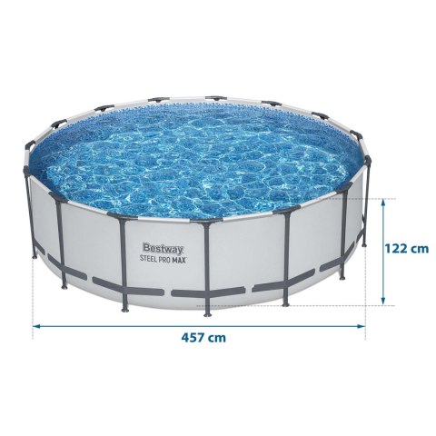 BASEN OGRODOWY STELAŻOWY 457 X 122 CM 18W1 BESTWAY 56438