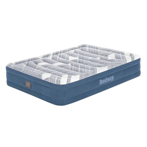 MATERAC DMUCHANY 203X152X36 CM Z WBUDOWANĄ POMPKĄ BESTWAY 6712Y