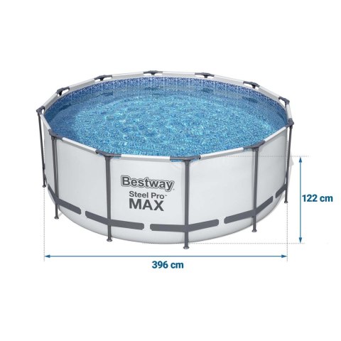 BASEN OGRODOWY STELAŻOWY 396 X 122 CM 18W1 BESTWAY 5618W