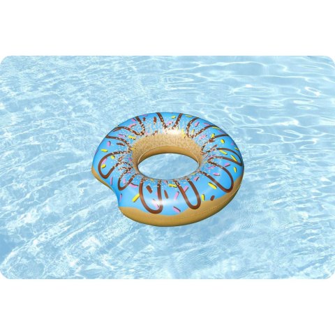 DMUCHANE KOŁO PLAŻOWE DO PŁYWANIA NIEBIESKI DONUT 107CM BESTWAY