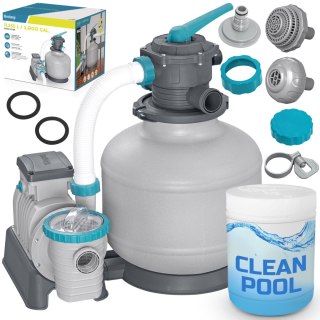 POMPA PIASKOWA DO BASENÓW 11355 L/H BESTWAY 58486 + TABLETKI MULTIFUNKCYJNE