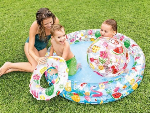 BASEN DMUCHANY KÓŁKO I PIŁECZKA ZESTAW 122 X 25 CM INTEX 59460