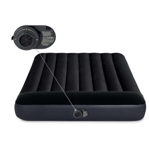 MATERAC DMUCHANY 191X137X25 CM Z WBUDOWANĄ POMPKĄ ELEKTRYCZNĄ INTEX 64148
